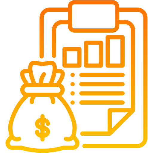 informe financiero icono gratis