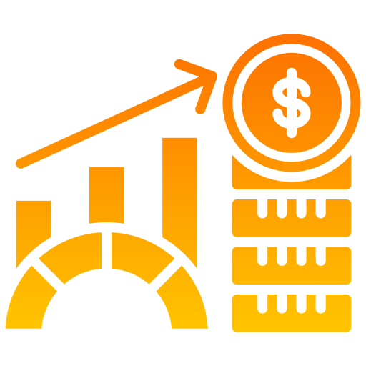 indicadores económicos icono gratis