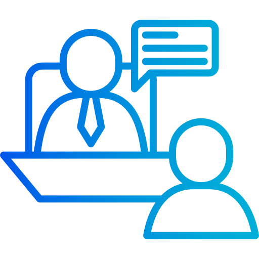 entrevista de trabajo icono gratis