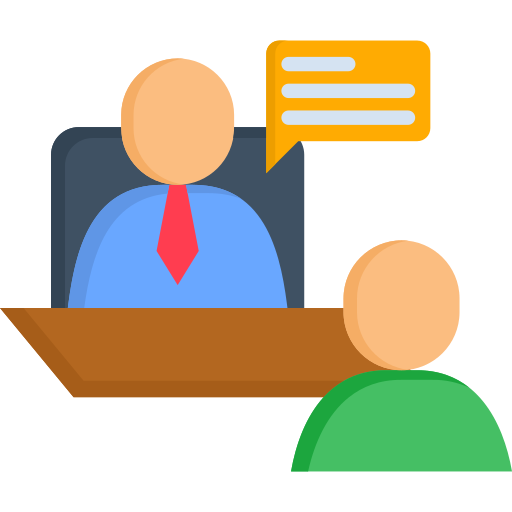 Job interview free icon