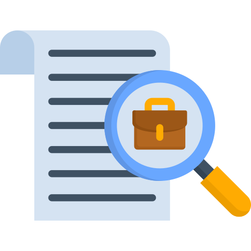 búsqueda de empleo icono gratis