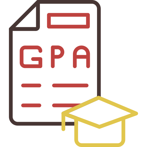 promedio de notas icono gratis