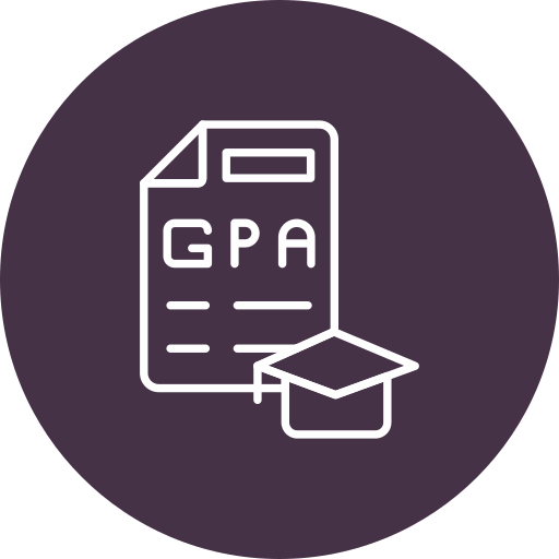 promedio de notas icono gratis