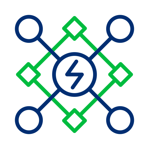 energía inteligente icono gratis