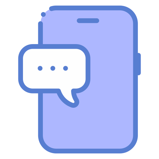 chat telefónico icono gratis