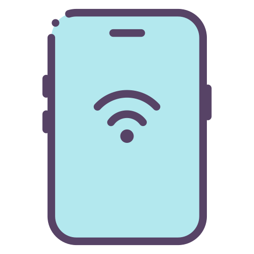 wifi del teléfono icono gratis