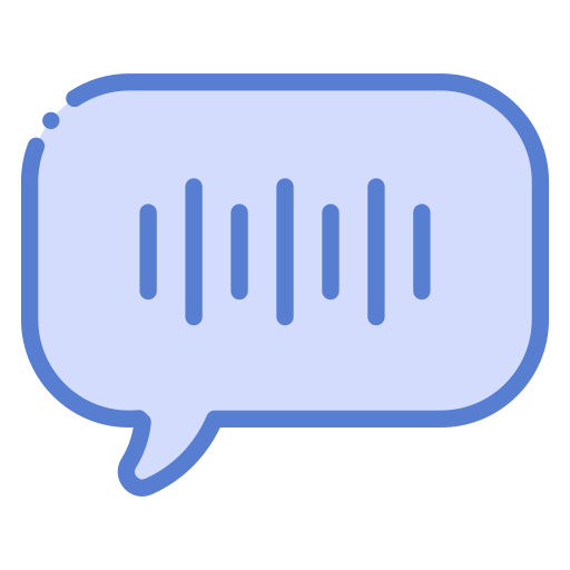 chat de voz icono gratis