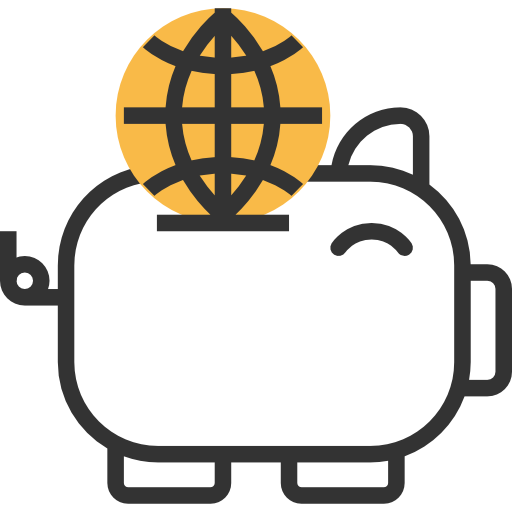 Piggy bank free icon