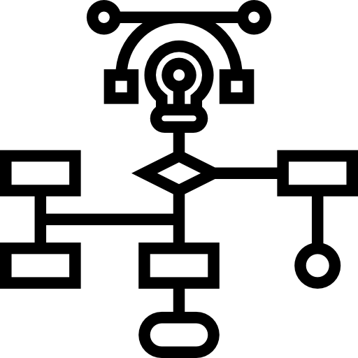 diagrama de flujo icono gratis