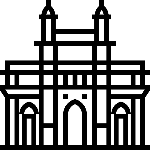 puerta de la india icono gratis