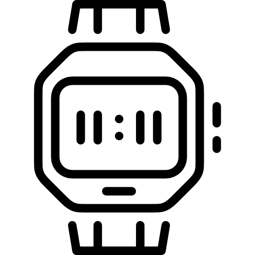 reloj de pulsera icono gratis