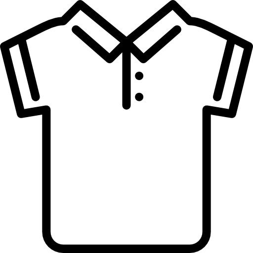 Shirt Opened Outlines Lineal icon