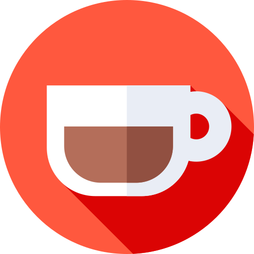 Coffee cup Flat Circular Flat icon