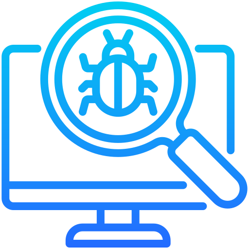 análisis de virus icono gratis