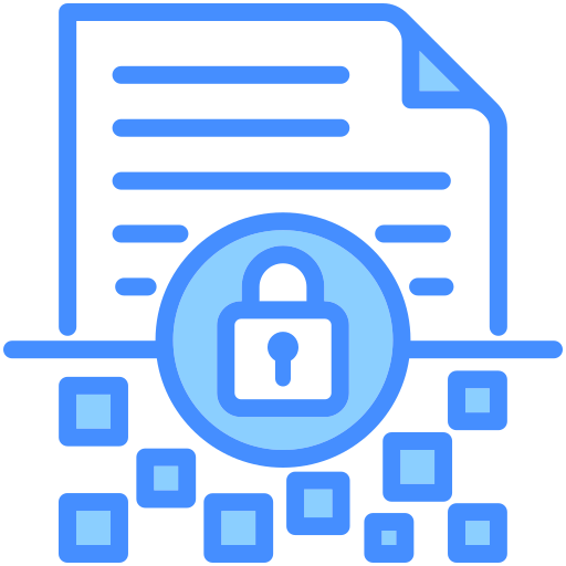 cifrado de datos icono gratis