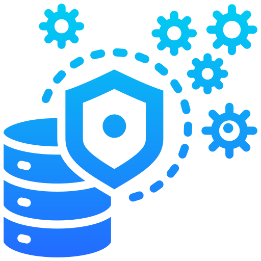 seguridad de la base de datos icono gratis