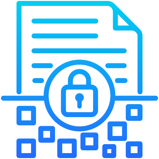 cifrado de datos icono gratis