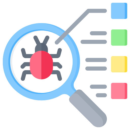 análisis de virus icono gratis