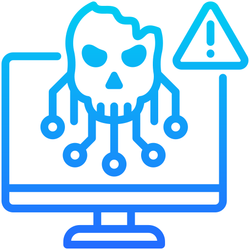 computadora infectada icono gratis