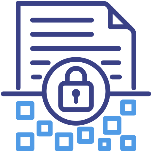 cifrado de datos icono gratis