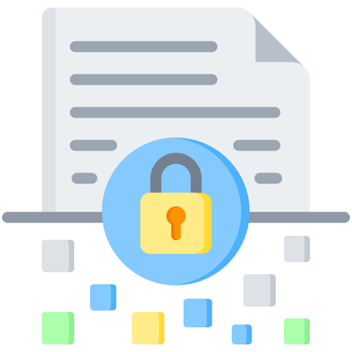 cifrado de datos icono gratis