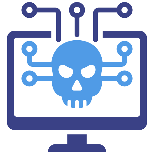 delito cibernético icono gratis