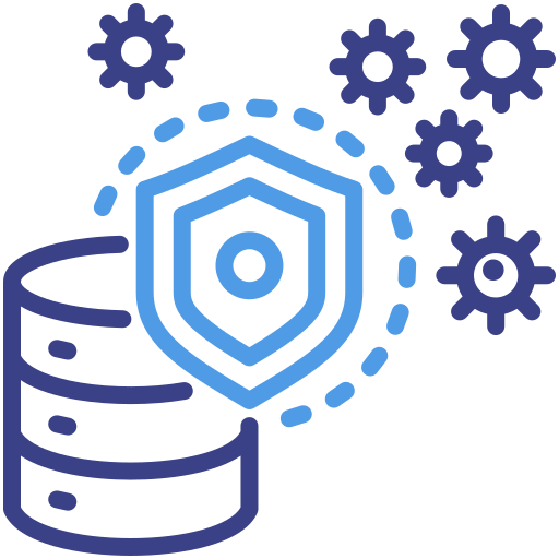 seguridad de la base de datos icono gratis