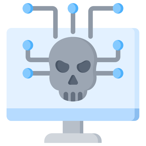 delito cibernético icono gratis