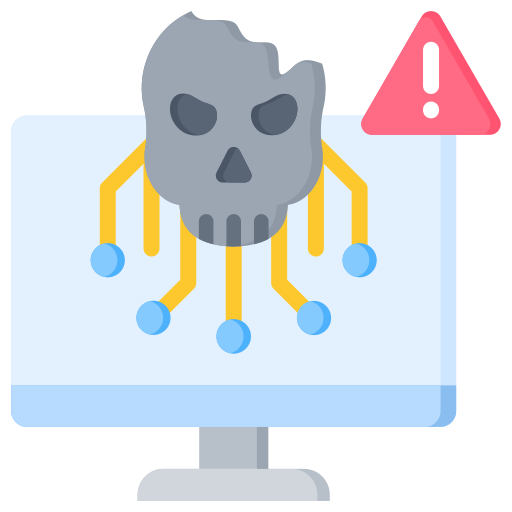 computadora infectada icono gratis