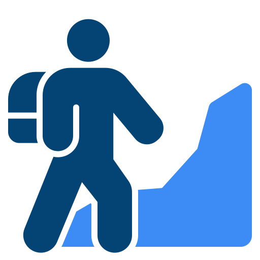 senderismo icono gratis