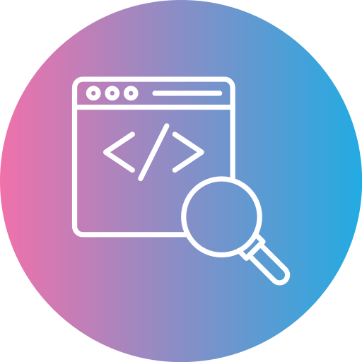 revisión de código icono gratis