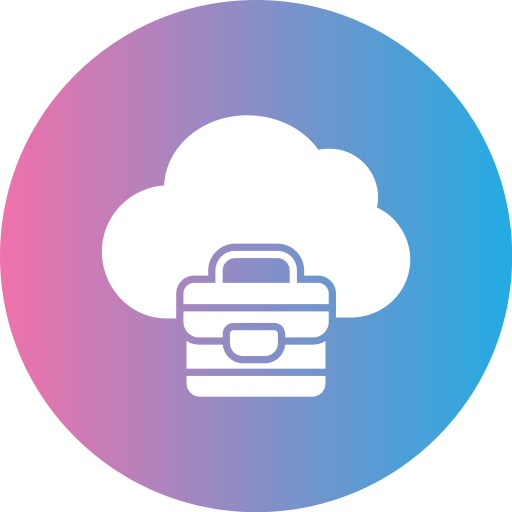 negocio en la nube icono gratis