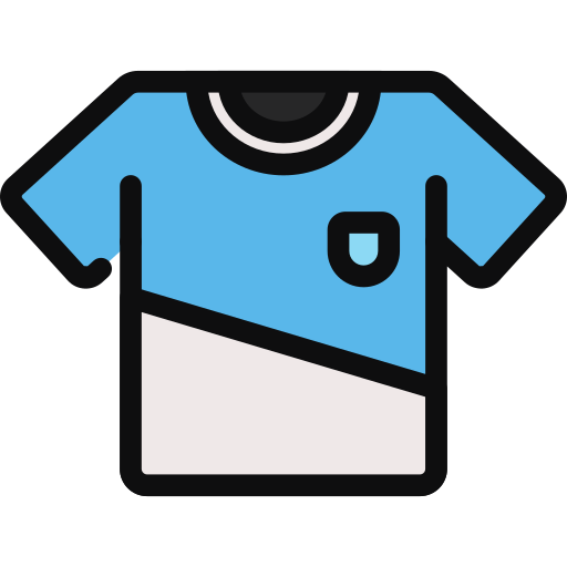 camiseta de fútbol icono gratis