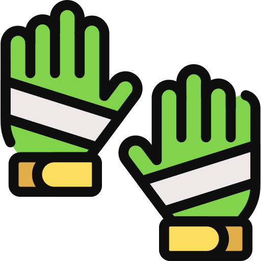 guantes de fútbol icono gratis