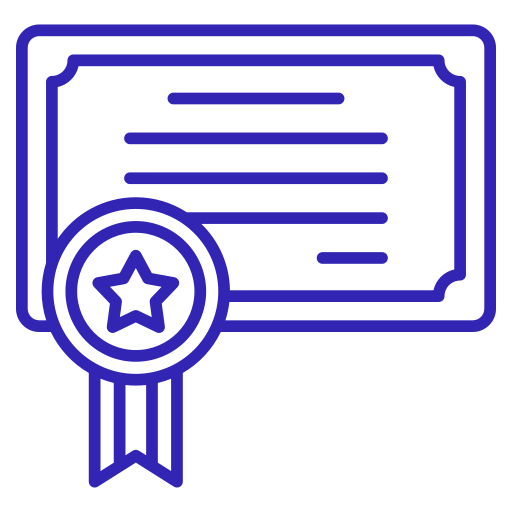 Сертификат бесплатно иконка