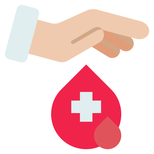 donación de sangre icono gratis