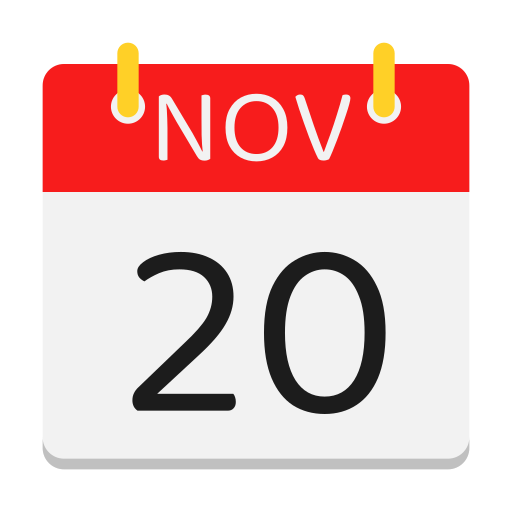 20 de novembro grátis ícone 20 de novembro grátis ícone