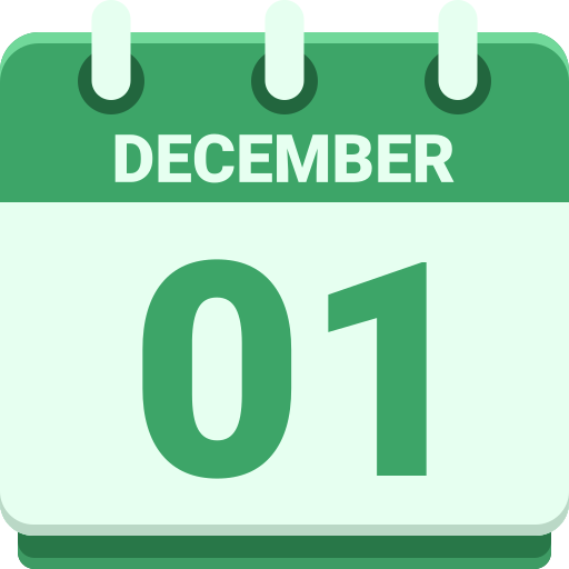 1 de diciembre icono gratis