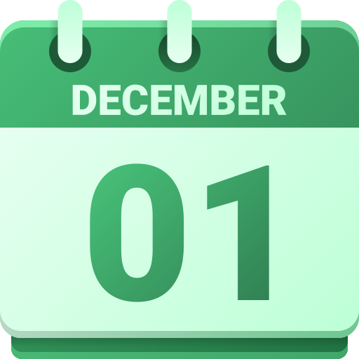 1 de diciembre icono gratis