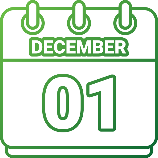 1 de diciembre icono gratis