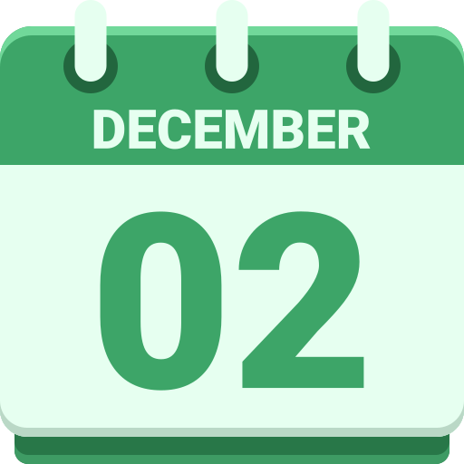 2 de diciembre icono gratis