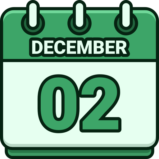 2 de diciembre icono gratis