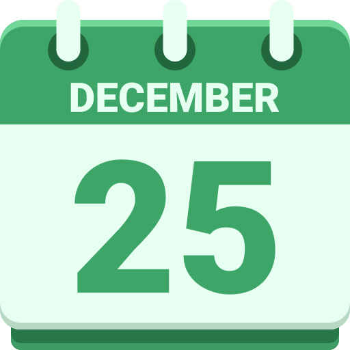 25 de diciembre icono gratis