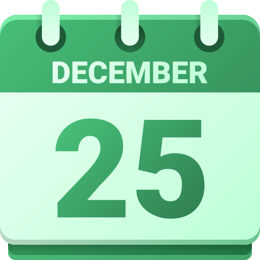 25 de diciembre icono gratis