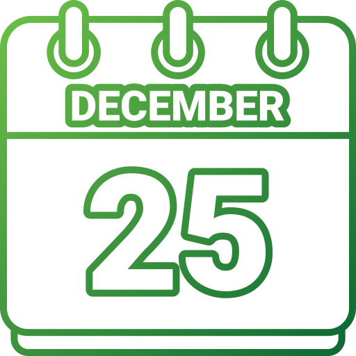 25 de diciembre icono gratis