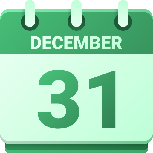 31 de diciembre icono gratis