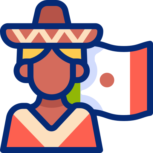 pueblo mexicano icono gratis