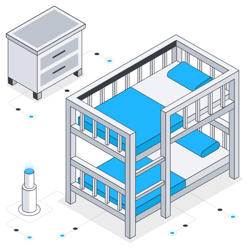 이층 침대 무료 아이콘