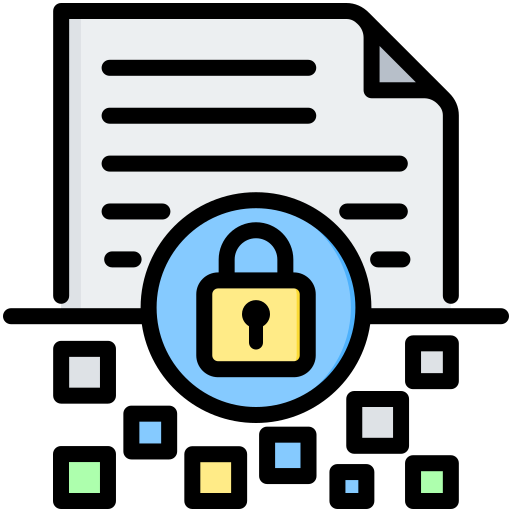 cifrado de datos icono gratis