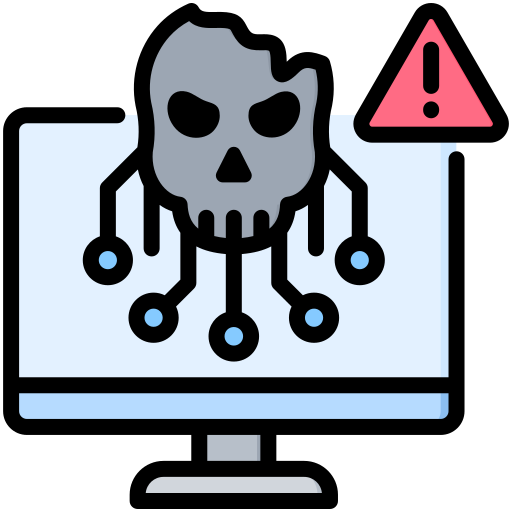 computadora infectada icono gratis